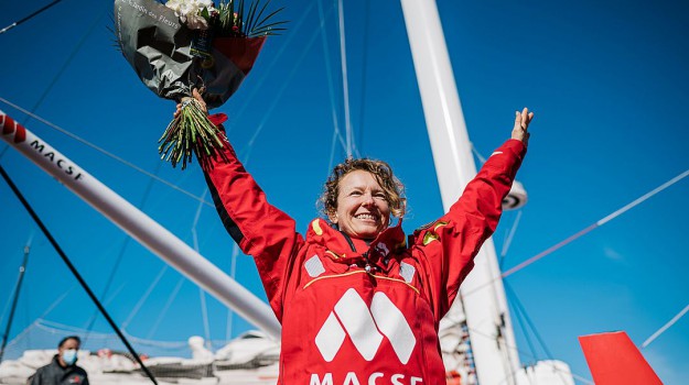 isabelle joschke vendee globe cafe de la marine lorient