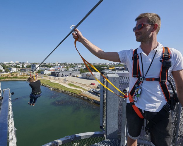 descente tyrolienne lorient la base